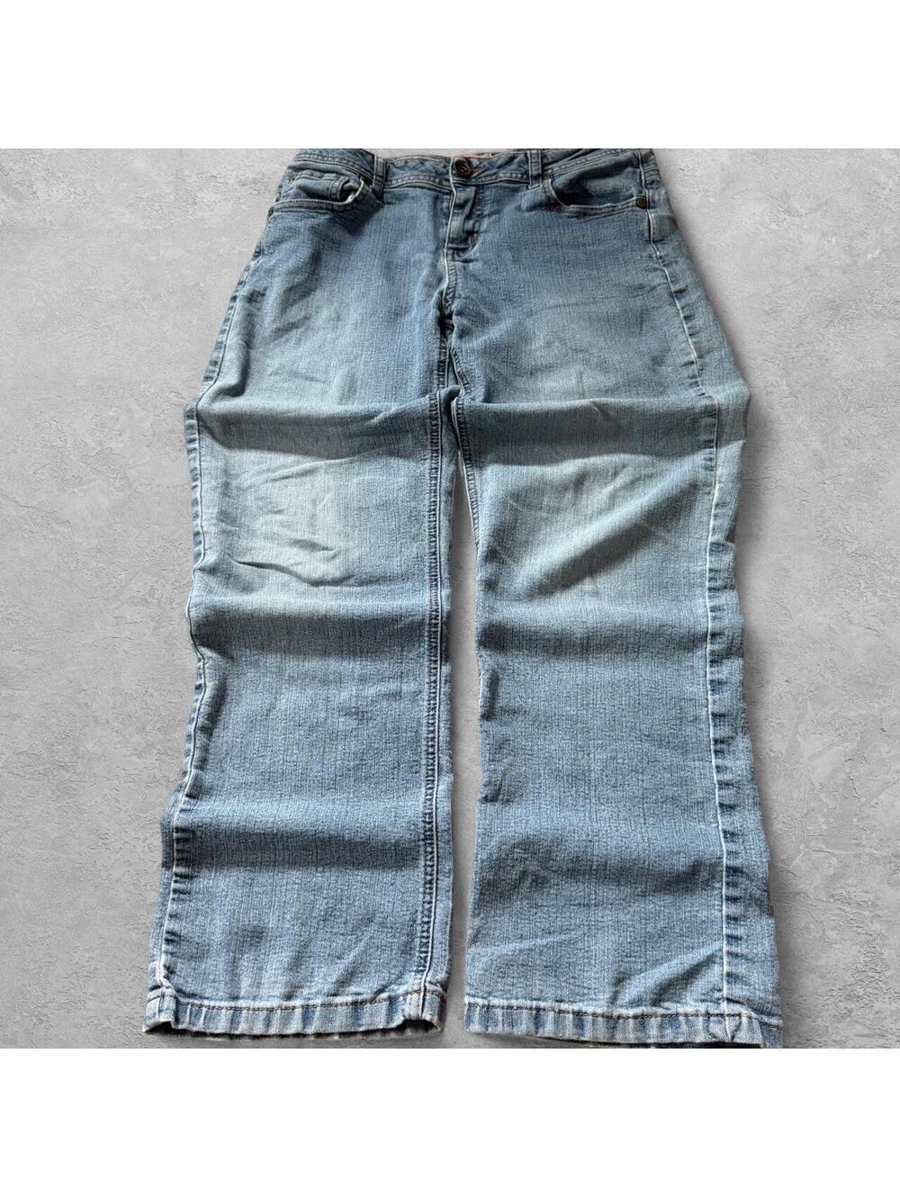 Y2K Natural Reflections Embellished Bootcut Jeans - Sz 8P